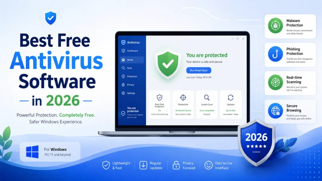 Best Free Antivirus Software in 2026. Best Free Antivirus in 2026.