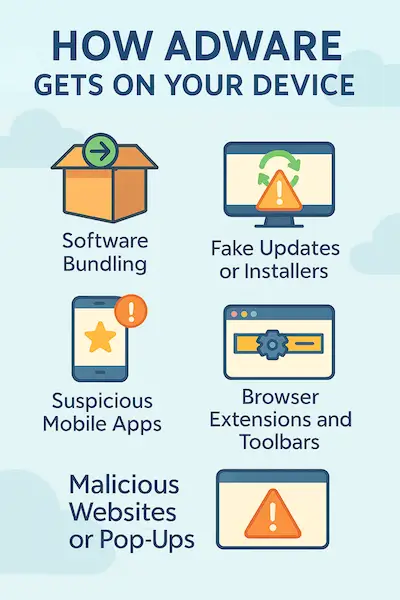 How Adware Gets on Your Device